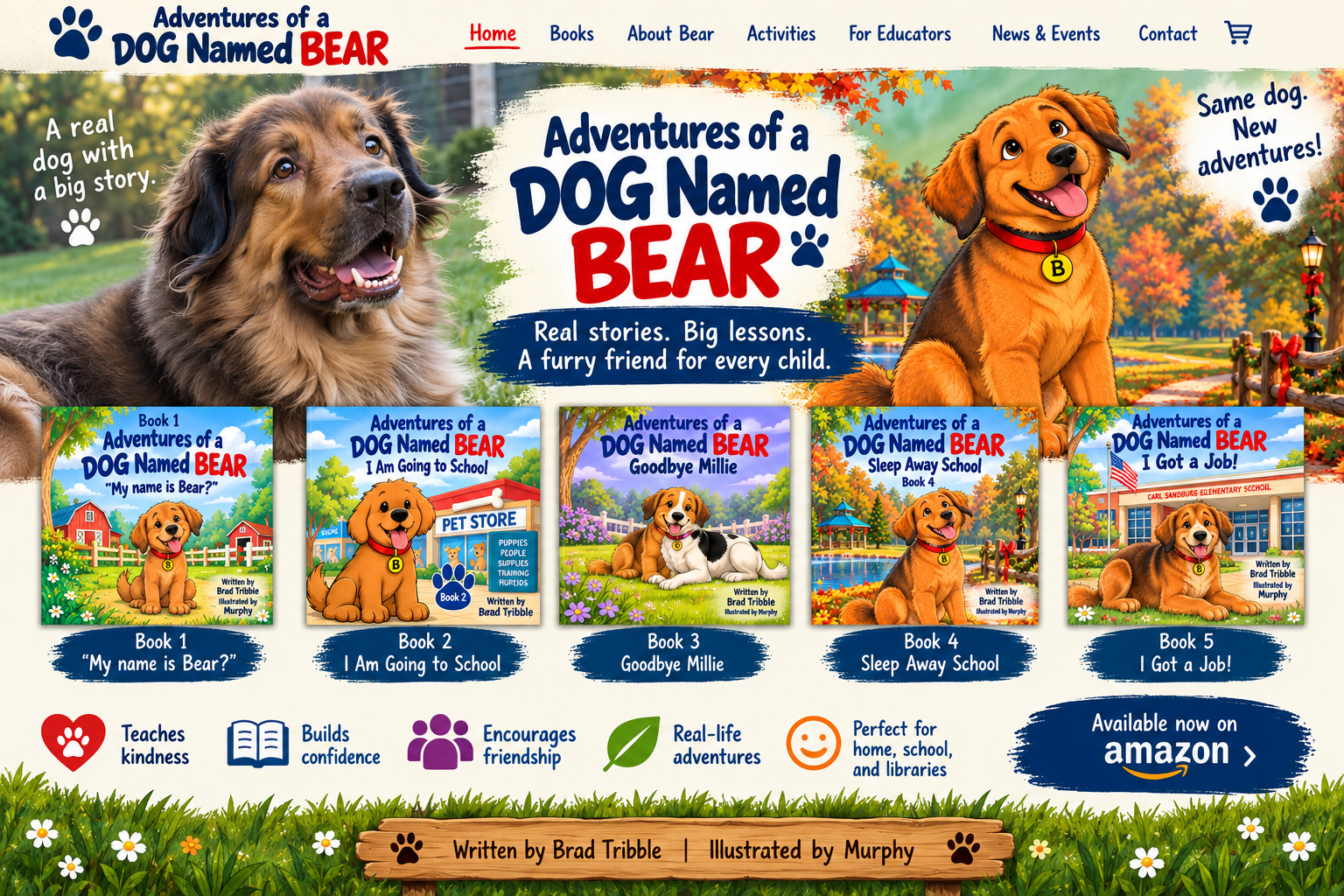 Adventures of a DOG Named BEAR homepage
